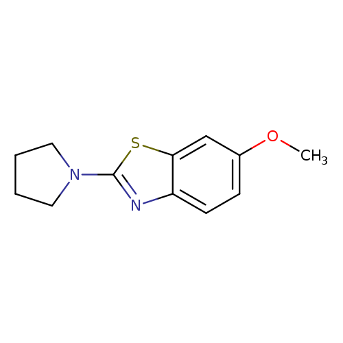 6-methoxy-2-(pyrrolidin-1-yl)-1,3-benzothiazole