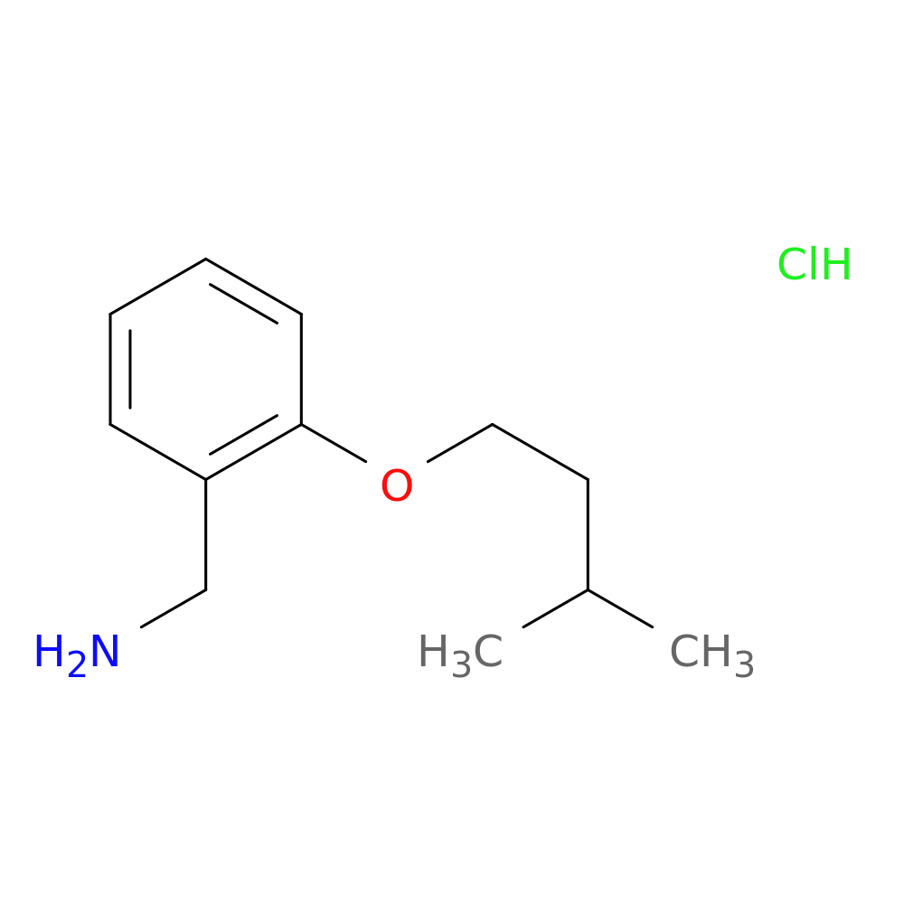[2-(3-methylbutoxy)phenyl]methanamine hydrochloride