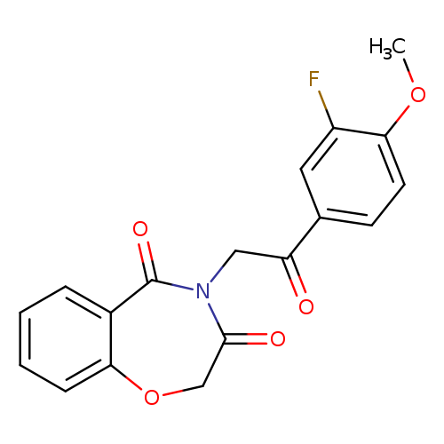 4-[2-(3-fluoro-4-methoxyphenyl)-2-oxoethyl]-2,3,4,5-tetrahydro-1,4-benzoxazepine-3,5-dione