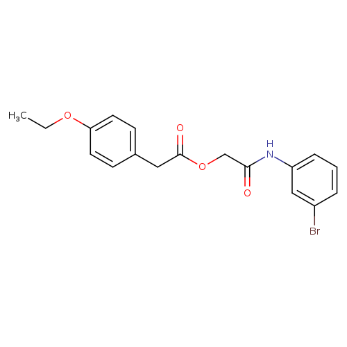 [(3-bromophenyl)carbamoyl]methyl 2-(4-ethoxyphenyl)acetate