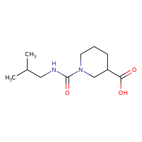1-[(2-methylpropyl)carbamoyl]piperidine-3-carboxylic acid