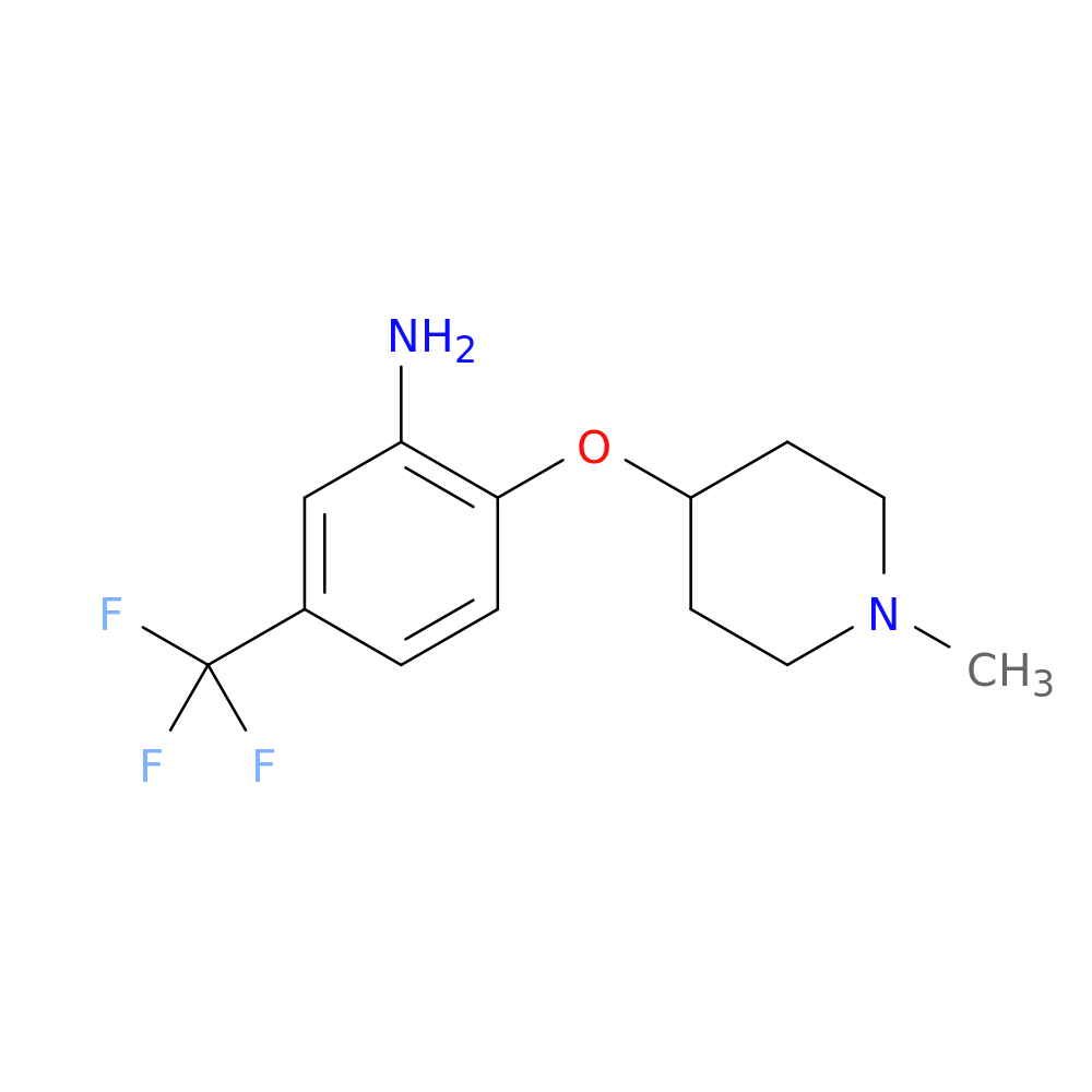 2-((1-Methylpiperidin-4-yl)oxy)-5-(trifluoromethyl)aniline