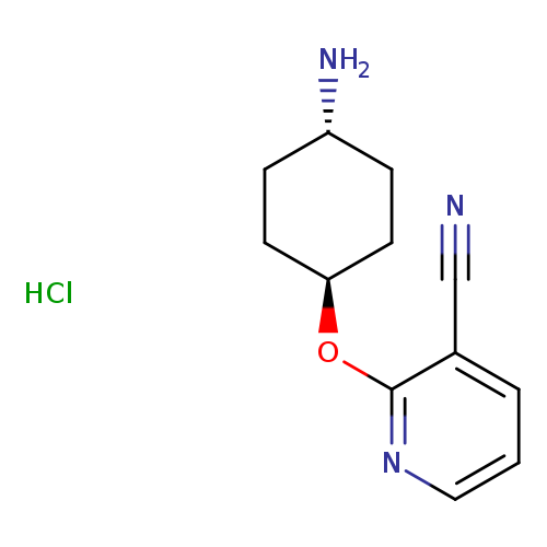 2-{[(1r,4r)-4-aminocyclohexyl]oxy}pyridine-3-carbonitrilehydrochloride,trans