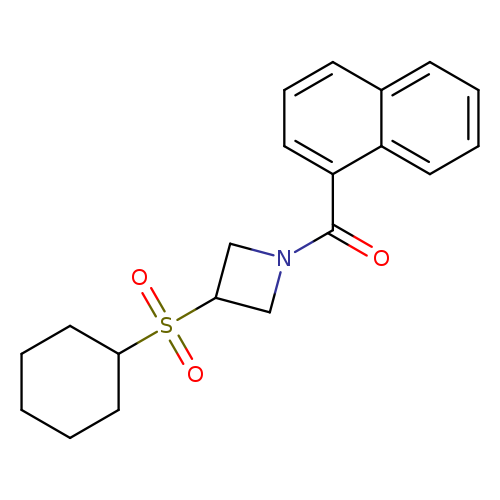 3-(cyclohexanesulfonyl)-1-(naphthalene-1-carbonyl)azetidine