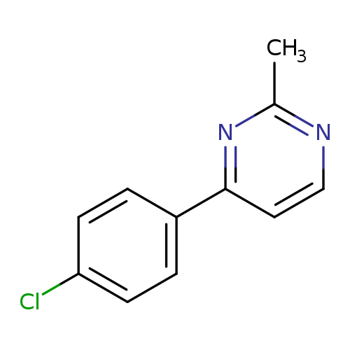 Pyrimidine, 4-(4-chlorophenyl)-2-methyl-