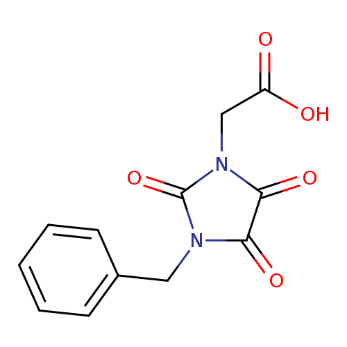 2-(3-benzyl-2,4,5-trioxoimidazolidin-1-yl)acetic acid