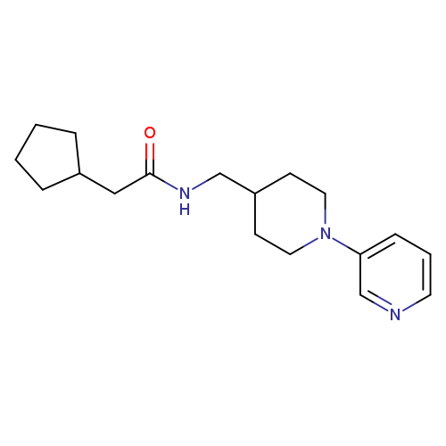 2-cyclopentyl-N-{[1-(pyridin-3-yl)piperidin-4-yl]methyl}acetamide