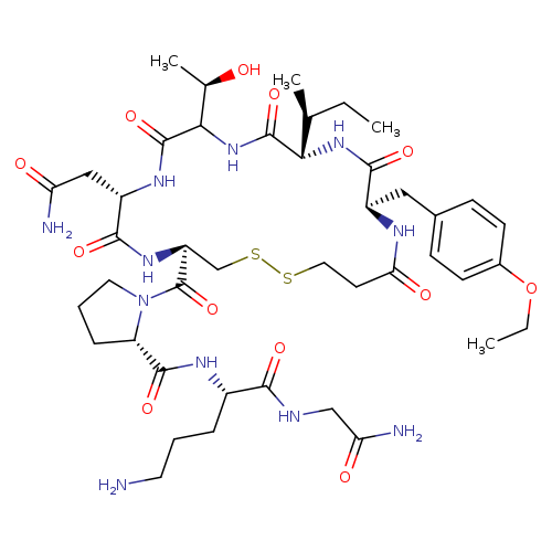 1-({(4r,7s,13s,16r)-7-(2-amino-2-oxoethyl)-13-[(2s)-butan-2-yl]-16-(4-ethoxybenzyl)-10-[(1r)-1-hydroxyethyl]-6,9,12,15,18-pentaoxo-1,2-dithia-5,8,11,14,17-pentaazacycloicosan-4-yl}carbonyl)-l-prolyl-l-ornithylglycinamide