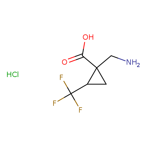 1-(aminomethyl)-2-(trifluoromethyl)cyclopropane-1-carboxylic acid hydrochloride