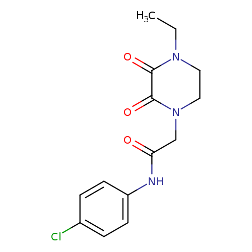 N-(4-chlorophenyl)-2-(4-ethyl-2,3-dioxopiperazin-1-yl)acetamide