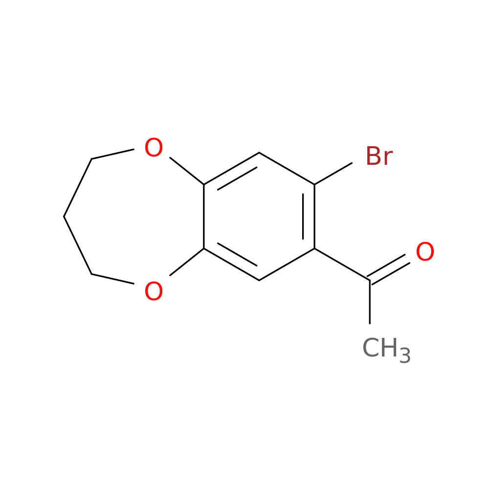 1-(8-bromo-3,4-dihydro-2H-1,5-benzodioxepin-7-yl)ethan-1-one