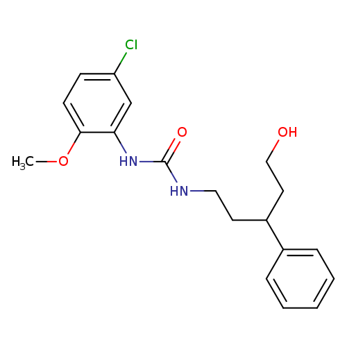 3-(5-chloro-2-methoxyphenyl)-1-(5-hydroxy-3-phenylpentyl)urea