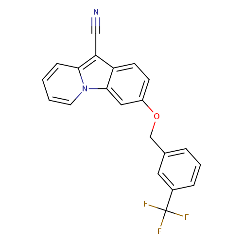 3-{[3-(trifluoromethyl)phenyl]methoxy}pyrido[1,2-a]indole-10-carbonitrile