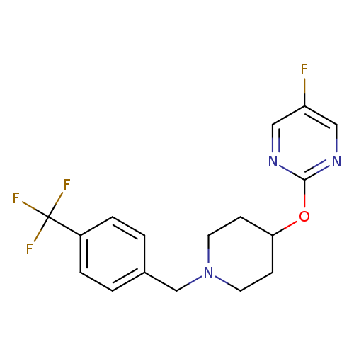 5-fluoro-2-[(1-{[4-(trifluoromethyl)phenyl]methyl}piperidin-4-yl)oxy]pyrimidine