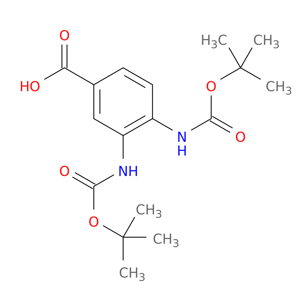 3,4-Bis((tert-butoxycarbonyl)amino)benzoic acid
