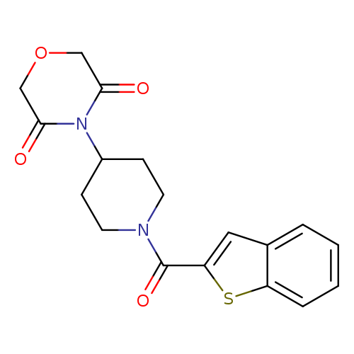 4-[1-(1-benzothiophene-2-carbonyl)piperidin-4-yl]morpholine-3,5-dione