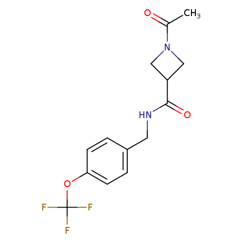 1-acetyl-N-{[4-(trifluoromethoxy)phenyl]methyl}azetidine-3-carboxamide