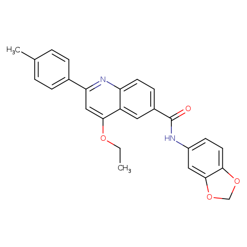 N-(2H-1,3-benzodioxol-5-yl)-4-ethoxy-2-(4-methylphenyl)quinoline-6-carboxamide