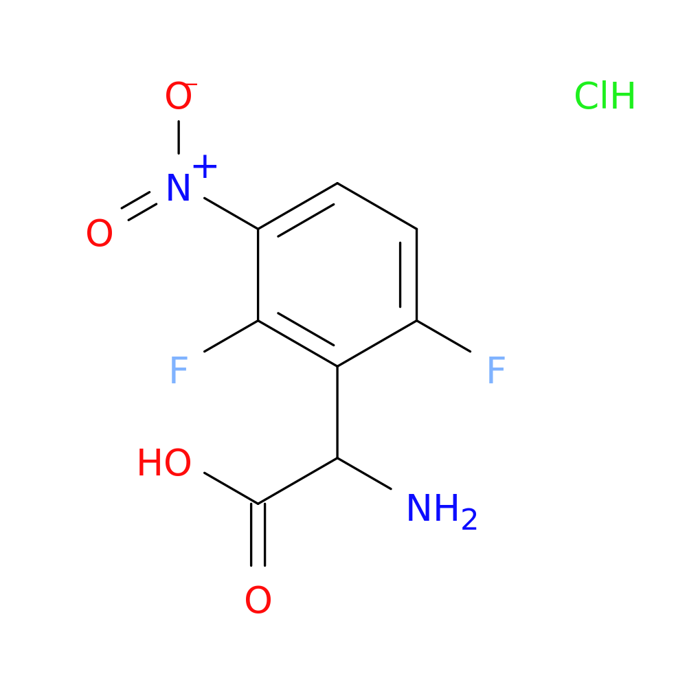 2-amino-2-(2,6-difluoro-3-nitrophenyl)acetic acid hydrochloride