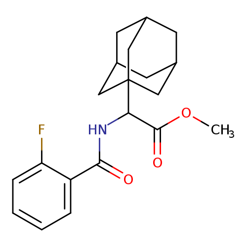 methyl 1-adamantyl[(2-fluorobenzoyl)amino]acetate