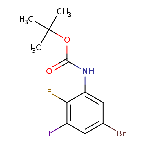 tert-butyl N-(5-bromo-2-fluoro-3-iodophenyl)carbamate