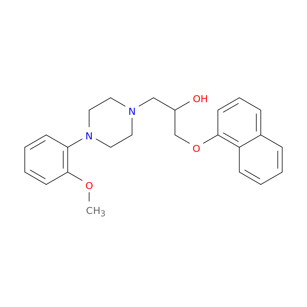 4-(2-Methoxyphenyl)-alpha-[(1-naphthalenyloxy)methyl]-1-piperazineethanol