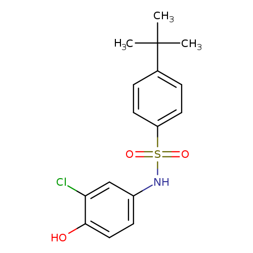 4-tert-butyl-N-(3-chloro-4-hydroxyphenyl)benzenesulfonamide