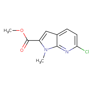 methyl 6-chloro-1-methyl-pyrrolo[2,3-b]pyridine-2-carboxylate