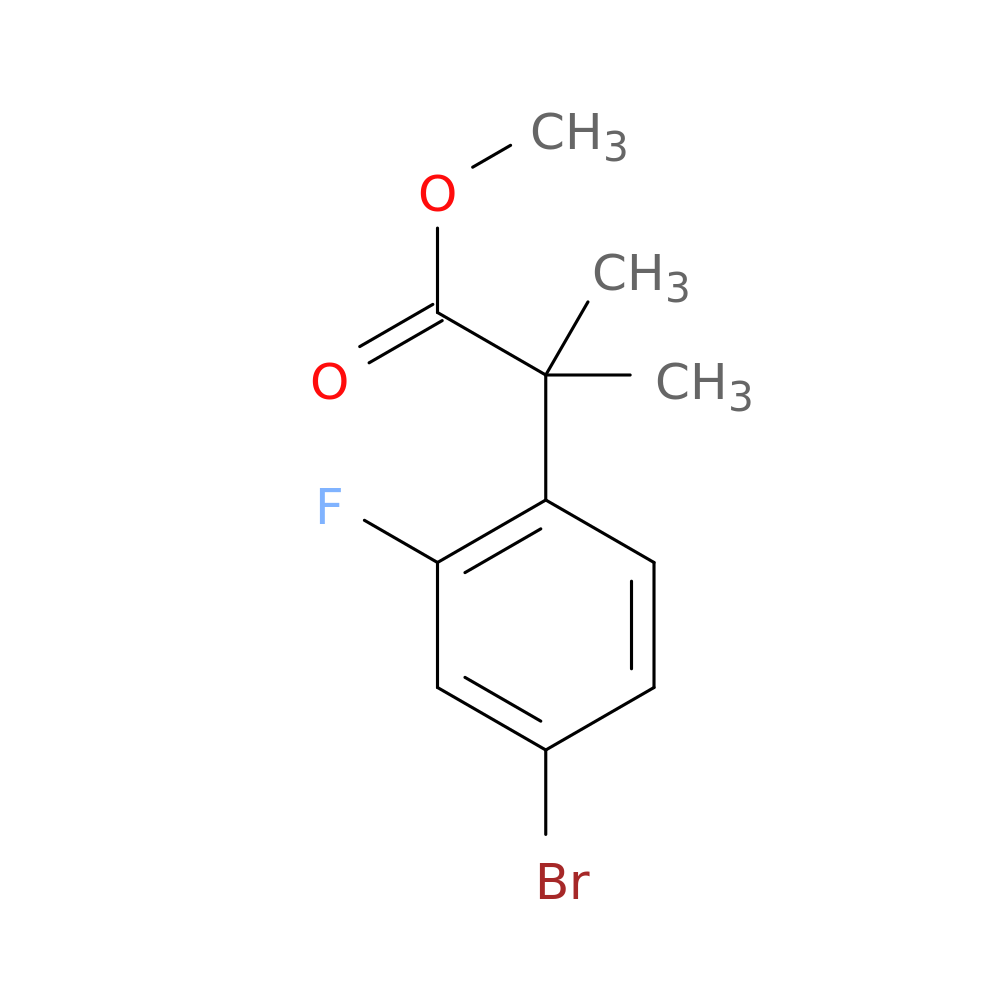 methyl 2-(4-bromo-2-fluorophenyl)-2-methylpropanoate