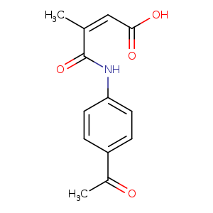 (2Z)-3-[(4-acetylphenyl)carbamoyl]-3-methylprop-2-enoic acid