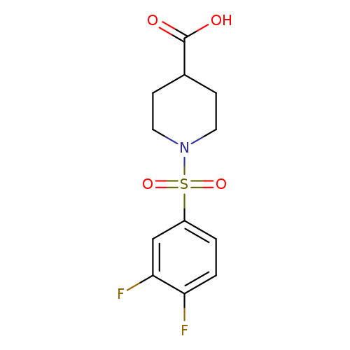 1-(3,4-difluorobenzenesulfonyl)piperidine-4-carboxylic acid