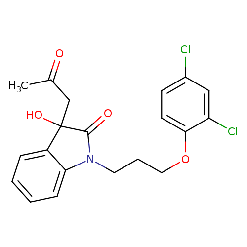 1-[3-(2,4-dichlorophenoxy)propyl]-3-hydroxy-3-(2-oxopropyl)-2,3-dihydro-1H-indol-2-one