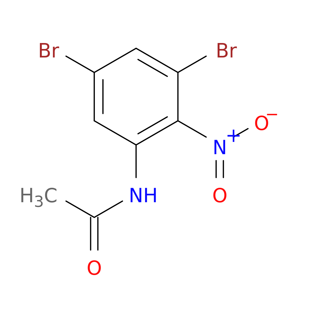 N-Acetyl 3,5-dibromo-2-nitroaniline