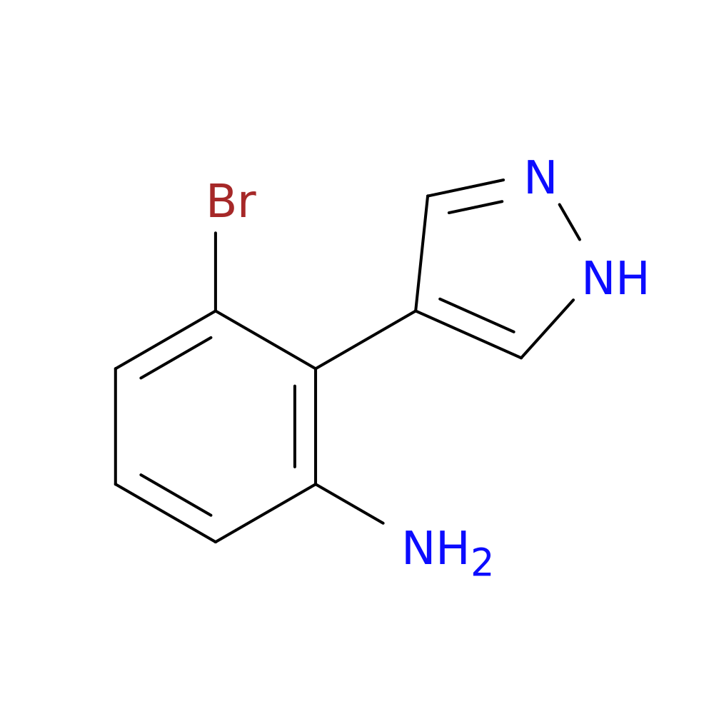 3-Bromo-2-(1H-pyrazol-4-yl)aniline