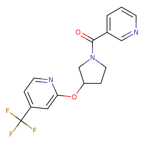 2-{[1-(pyridine-3-carbonyl)pyrrolidin-3-yl]oxy}-4-(trifluoromethyl)pyridine