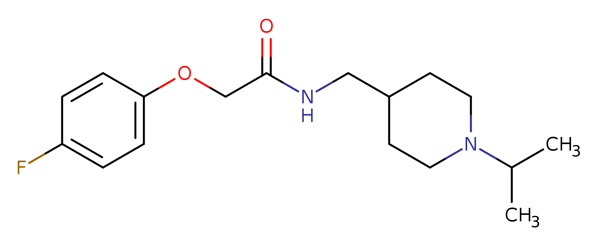 2-(4-fluorophenoxy)-N-{[1-(propan-2-yl)piperidin-4-yl]methyl}acetamide