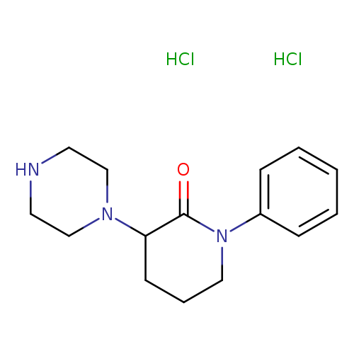 1-phenyl-3-(piperazin-1-yl)piperidin-2-one dihydrochloride