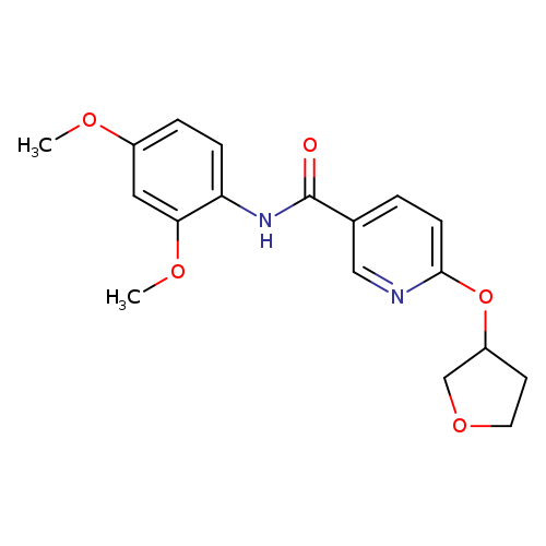 N-(2,4-dimethoxyphenyl)-6-(oxolan-3-yloxy)pyridine-3-carboxamide