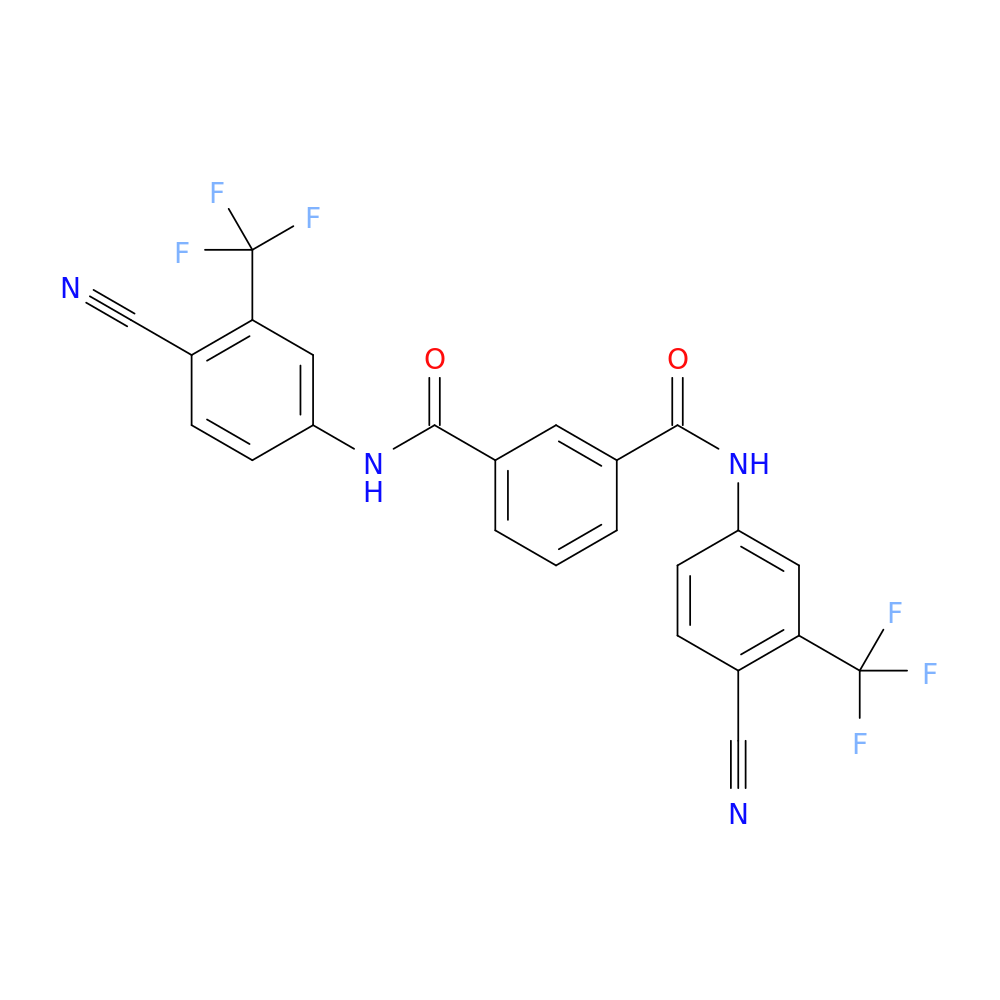 N1,N3-Bis(4-cyano-3-(trifluoromethyl)phenyl)isophthalamide