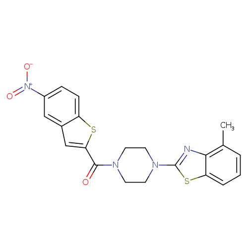 4-methyl-2-[4-(5-nitro-1-benzothiophene-2-carbonyl)piperazin-1-yl]-1,3-benzothiazole