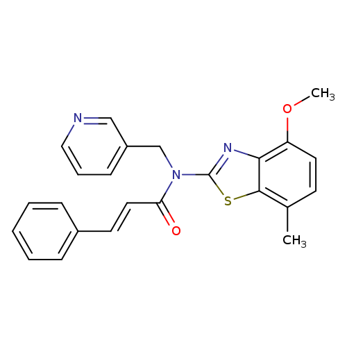 (2E)-N-(4-methoxy-7-methyl-1,3-benzothiazol-2-yl)-3-phenyl-N-[(pyridin-3-yl)methyl]prop-2-enamide