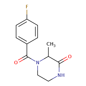4-(4-fluorobenzoyl)-3-methylpiperazin-2-one