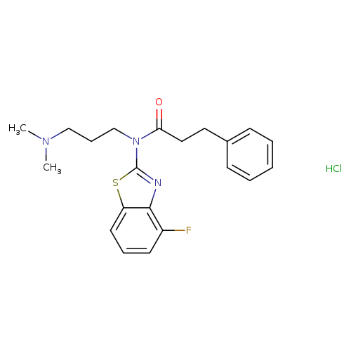 N-[3-(dimethylamino)propyl]-N-(4-fluoro-1,3-benzothiazol-2-yl)-3-phenylpropanamide hydrochloride