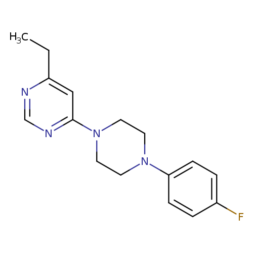 4-ethyl-6-[4-(4-fluorophenyl)piperazin-1-yl]pyrimidine