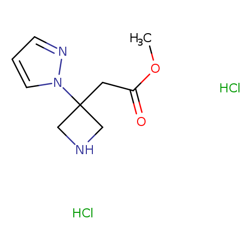 methyl 2-[3-(1H-pyrazol-1-yl)azetidin-3-yl]acetate dihydrochloride
