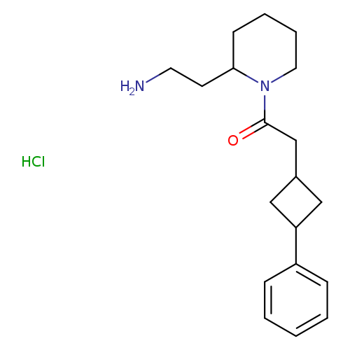 1-[2-(2-aminoethyl)piperidin-1-yl]-2-(3-phenylcyclobutyl)ethan-1-one hydrochloride