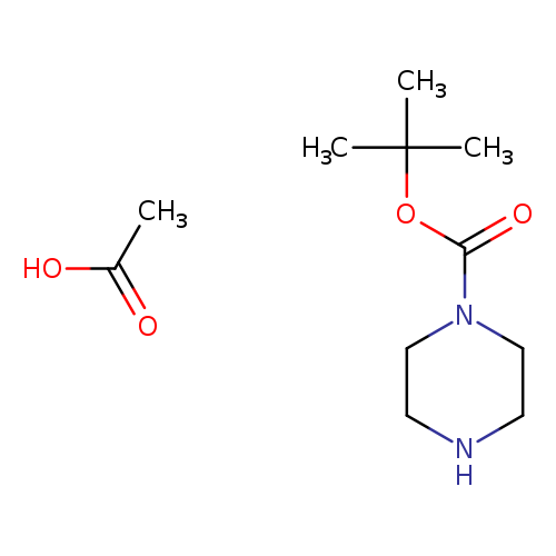 1-Piperazinecarboxylic acid, 1,1-dimethylethyl ester, acetate (1:1)