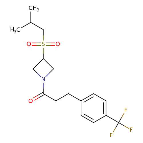 1-[3-(2-methylpropanesulfonyl)azetidin-1-yl]-3-[4-(trifluoromethyl)phenyl]propan-1-one