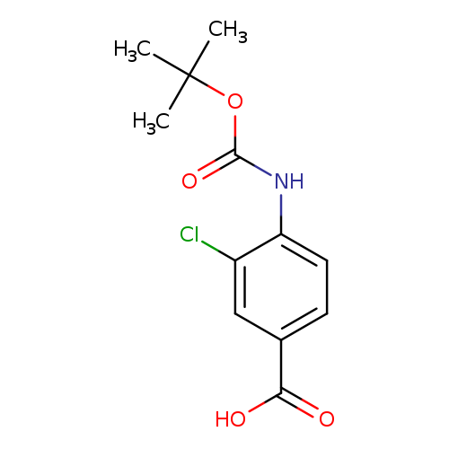 3-Chloro-4-[[(1,1-dimethylethoxy)carbonyl]amino]benzoic acid