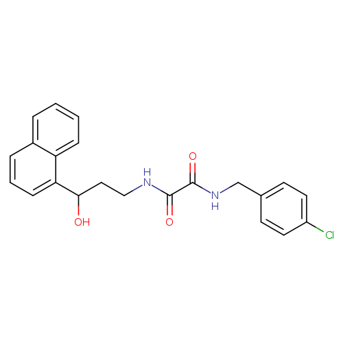 N'-[(4-chlorophenyl)methyl]-N-[3-hydroxy-3-(naphthalen-1-yl)propyl]ethanediamide